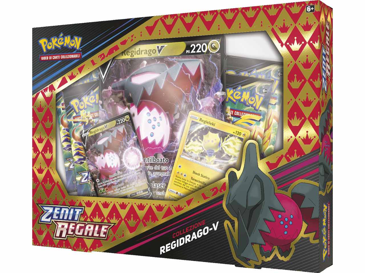 Scatola Carte Pokémon Spada e Scudo 12.5 Zenit Regale Regieleki V / Regidrago V - Game Vision