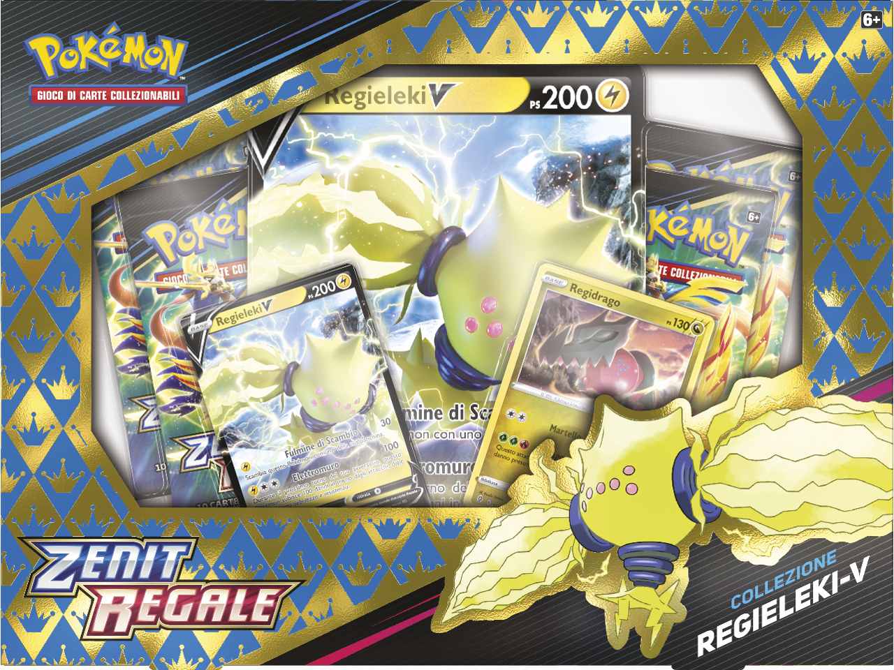 Scatola Carte Pokémon Spada e Scudo 12.5 Zenit Regale Regieleki V / Regidrago V - Game Vision