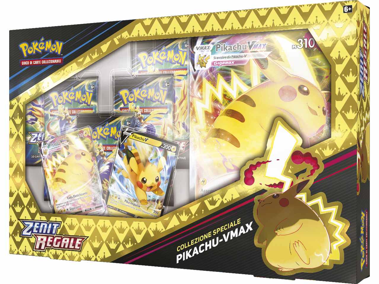 Scatola Premium Carte Pokémon Spada e Scudo 12.5 Zenit Regale Pikachu V Max - Game Vision