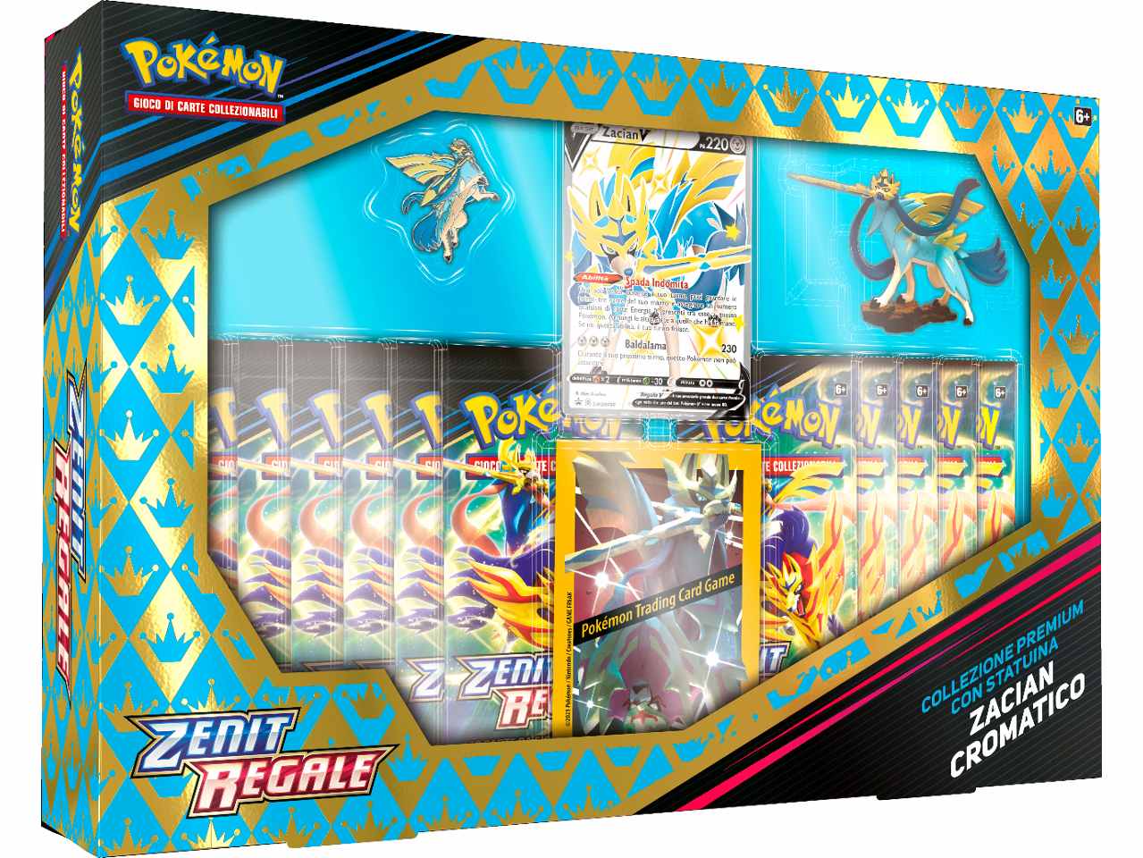 Scatola Carte Pokémon Spada e Scudo 12.5 Zenit Regale Zacian / Zamazenta  - Game Vision