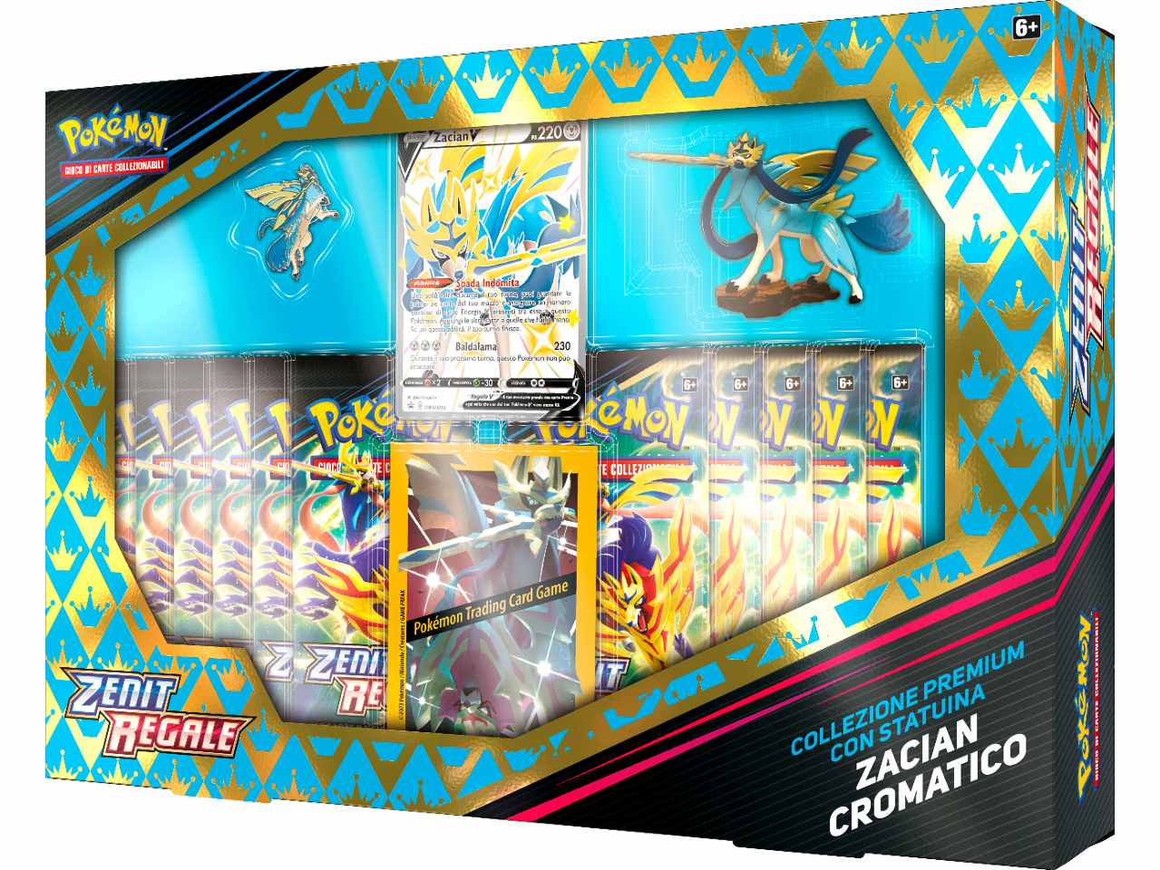 Scatola Carte Pokémon Spada e Scudo 12.5 Zenit Regale Zacian / Zamazenta  - Game Vision