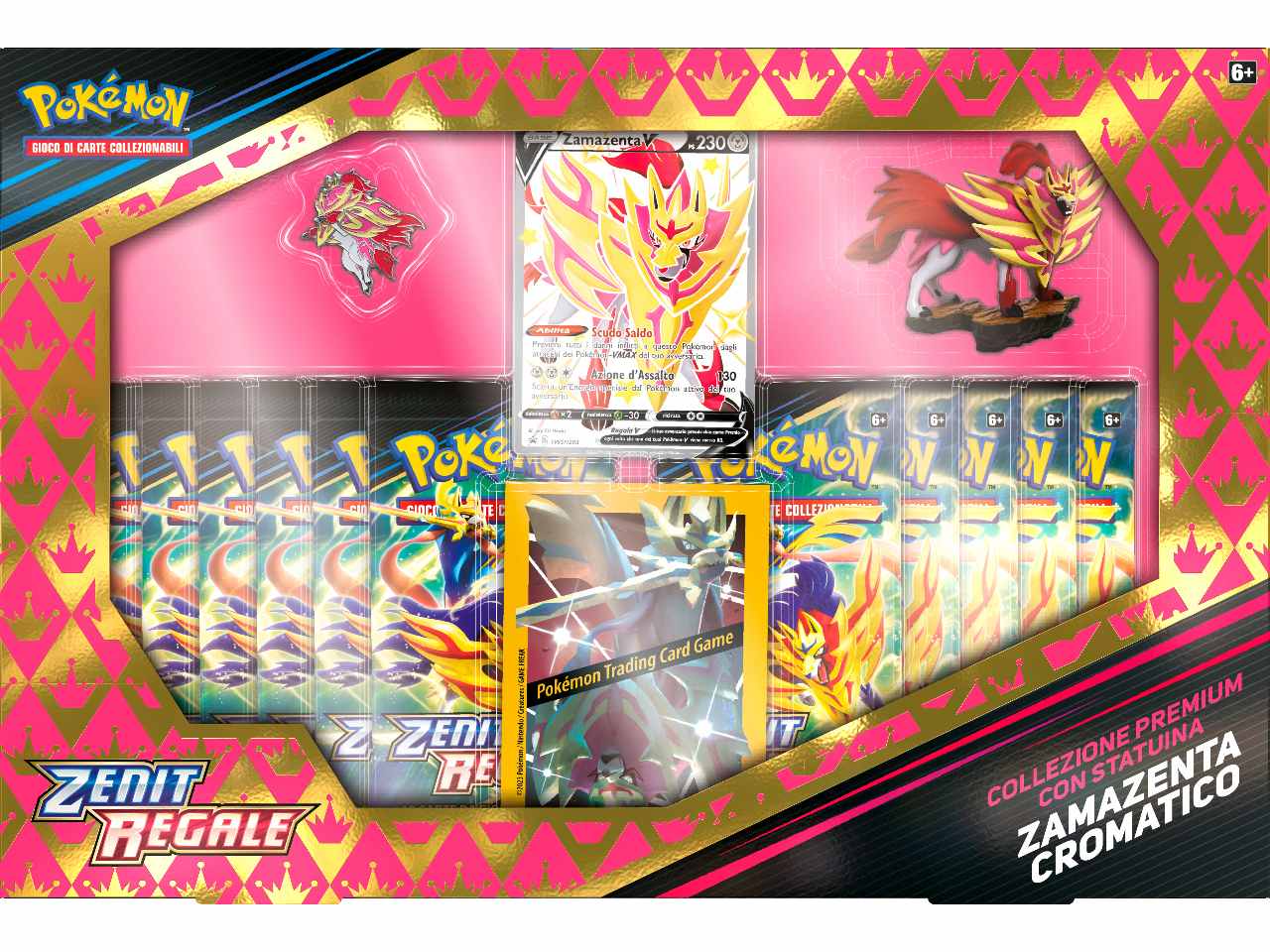 Scatola Carte Pokémon Spada e Scudo 12.5 Zenit Regale Zacian / Zamazenta  - Game Vision
