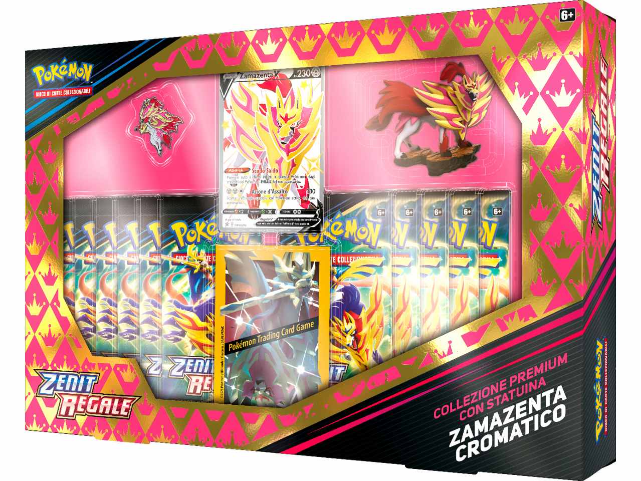 Scatola Carte Pokémon Spada e Scudo 12.5 Zenit Regale Zacian / Zamazenta  - Game Vision
