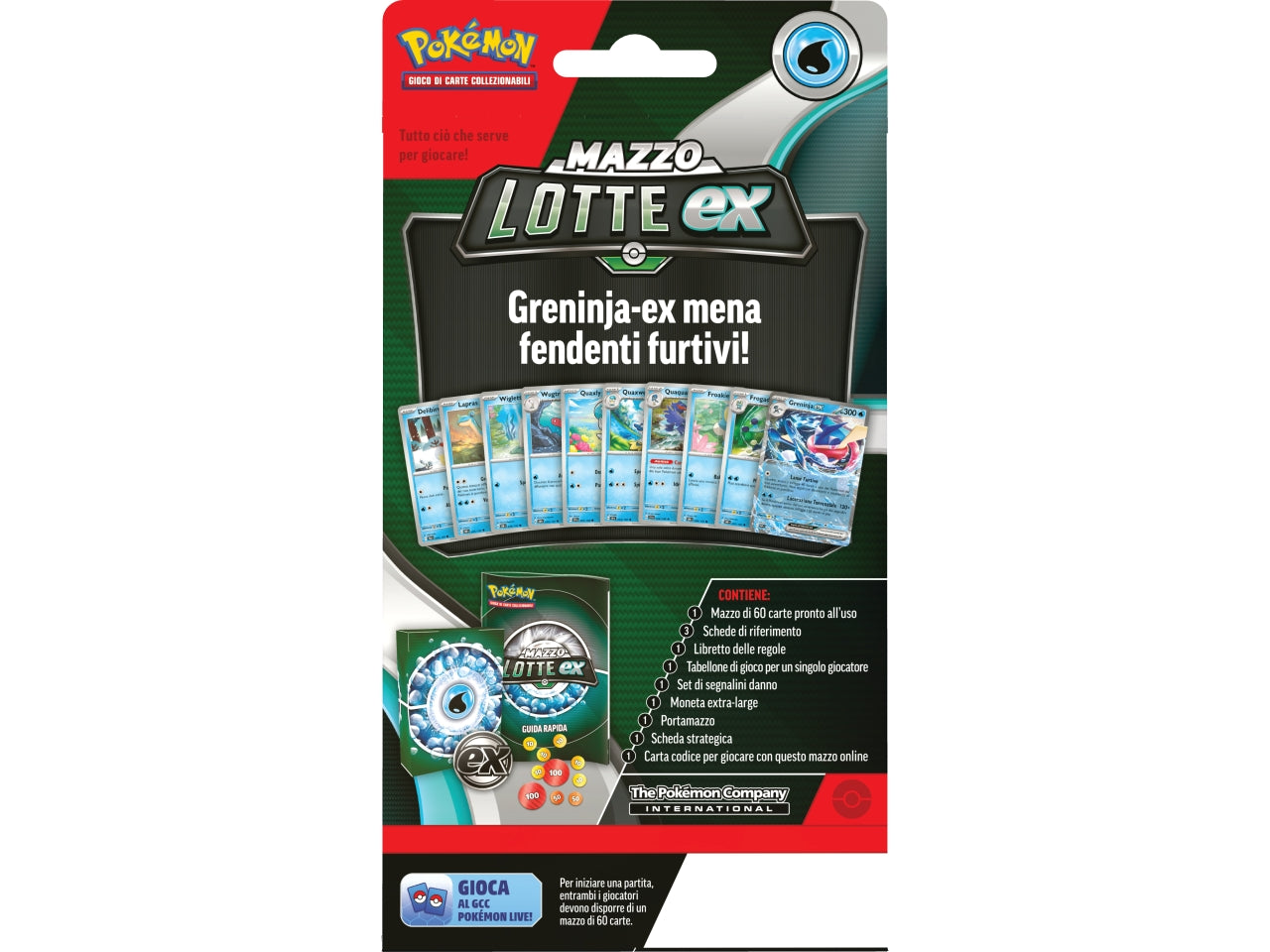 Mazzo Lotte EX Carte Pokémon Greninja-Ex / Kangaskhan-Ex - Game Vision