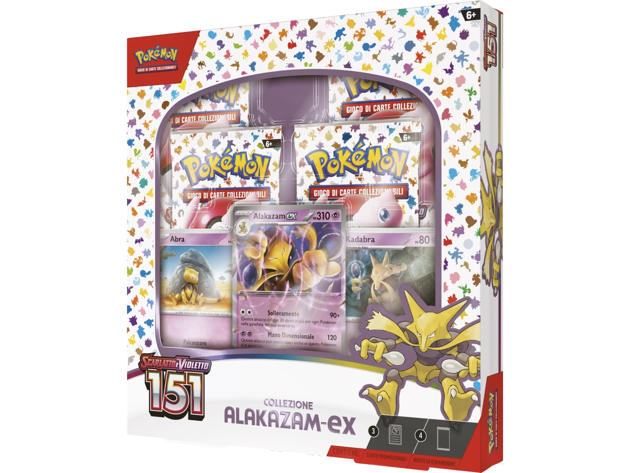 Scatola Carte Pokémon Scarlatto E Violetto 151 Collezione Alakazam-ex  - Game Vision
