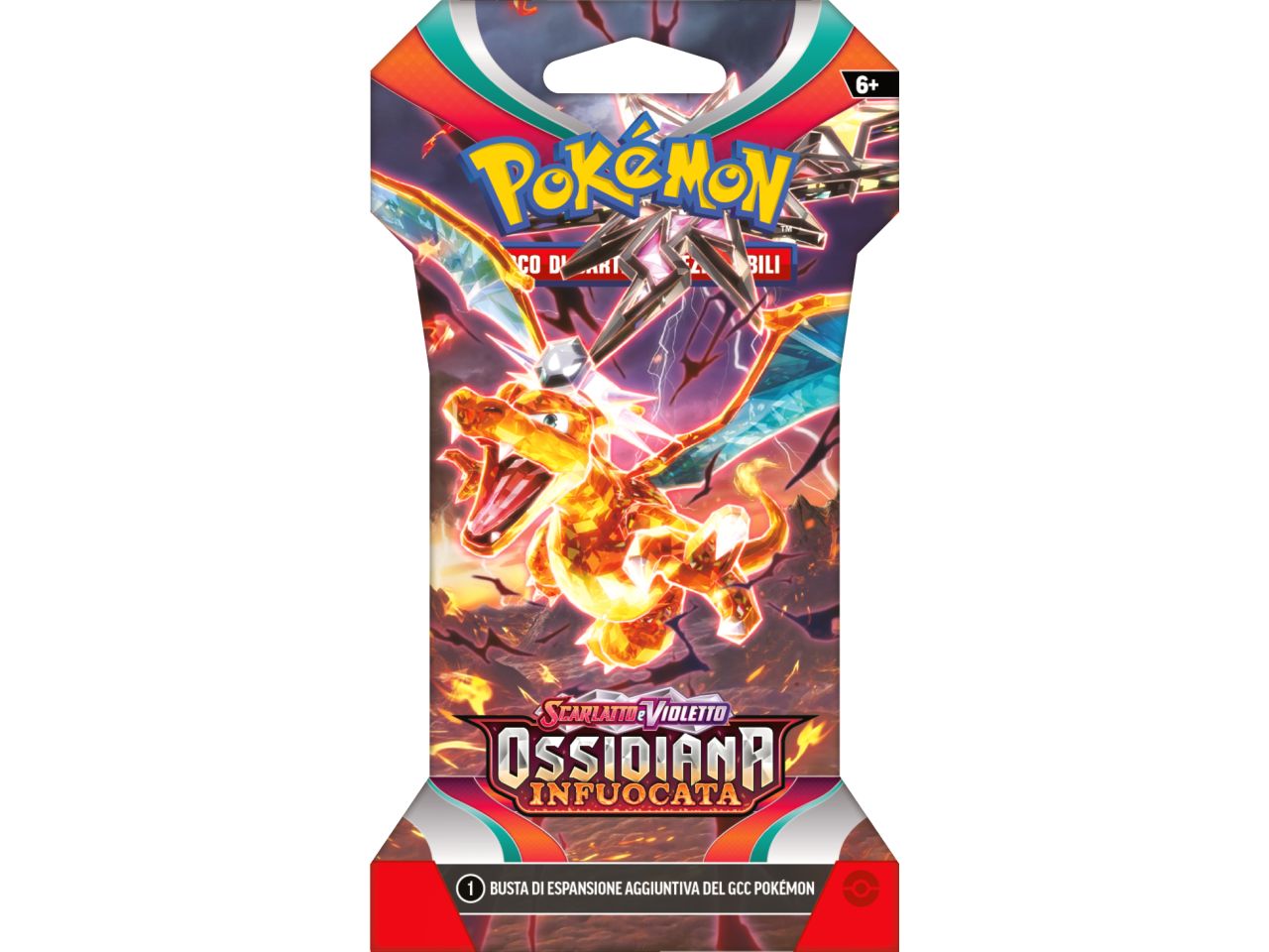 Bustina in Cartone Carte Pokémon Scarlatto e Violetto Ossidiana Infuocata - Game Vision