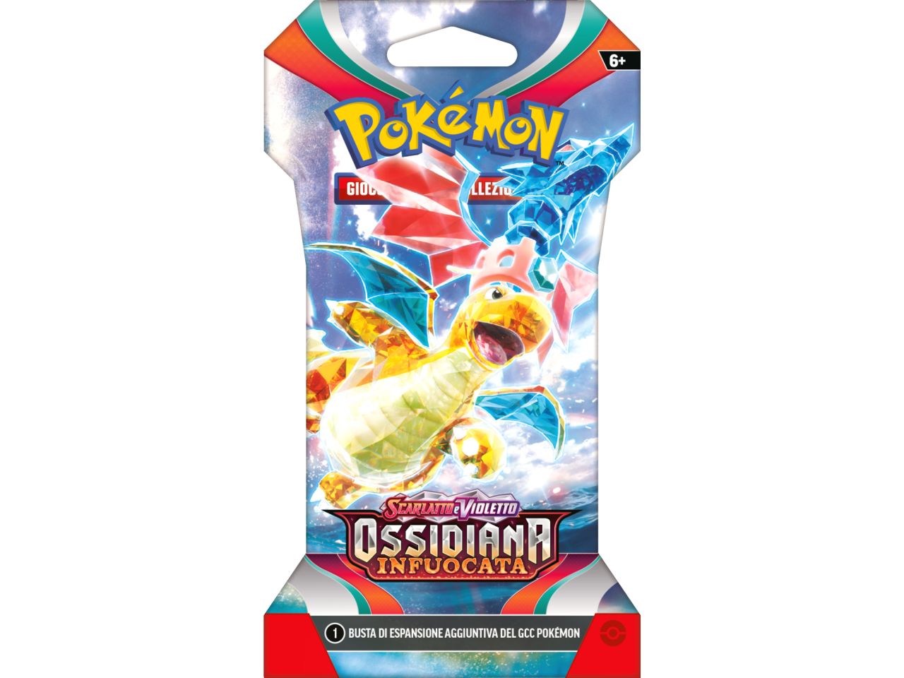 Bustina in Cartone Carte Pokémon Scarlatto e Violetto Ossidiana Infuocata - Game Vision
