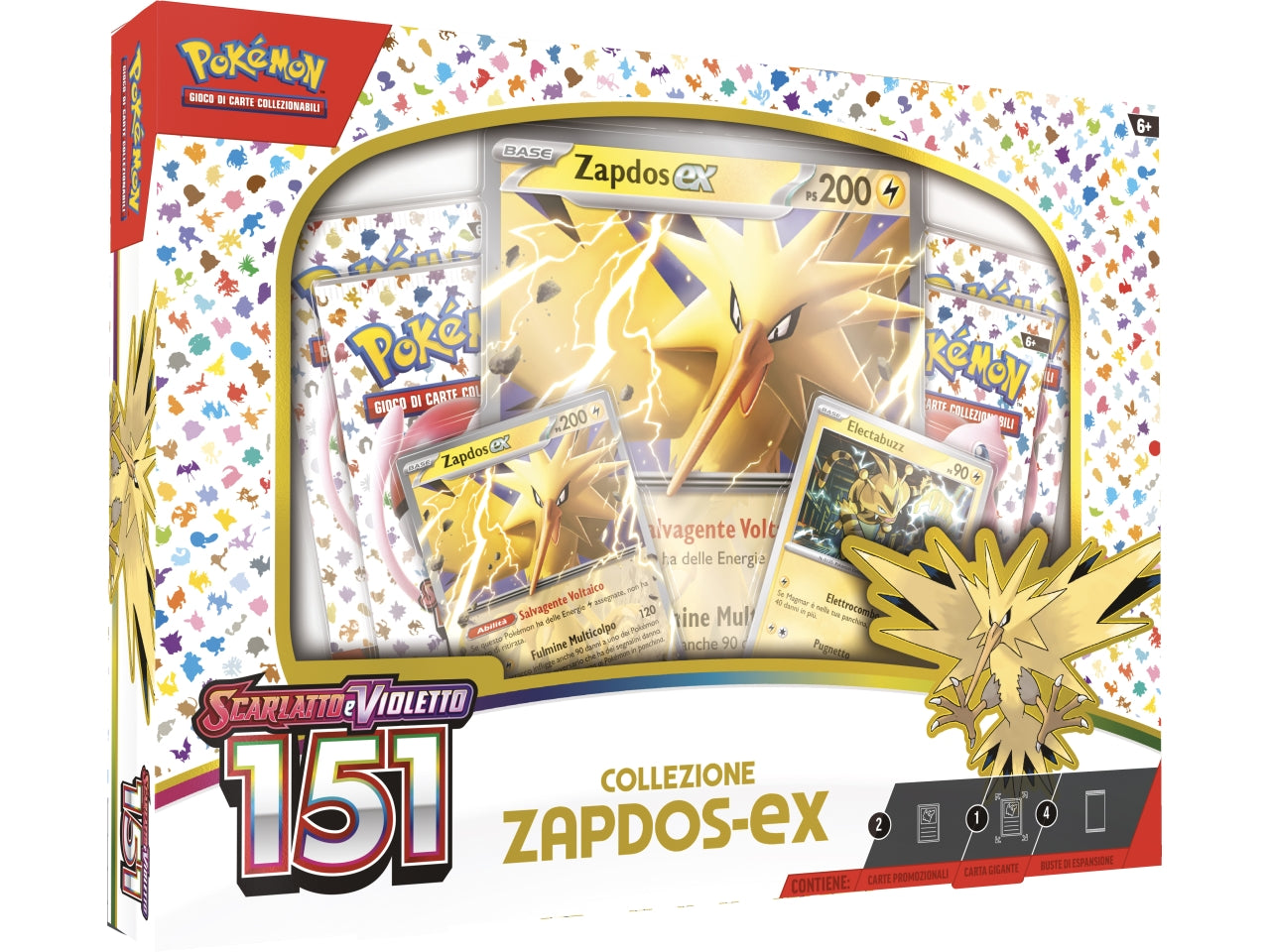 Scatola Carte Pokémon Scarlatto E Violetto 151 Collezione Zapdos-ex  - Game Vision