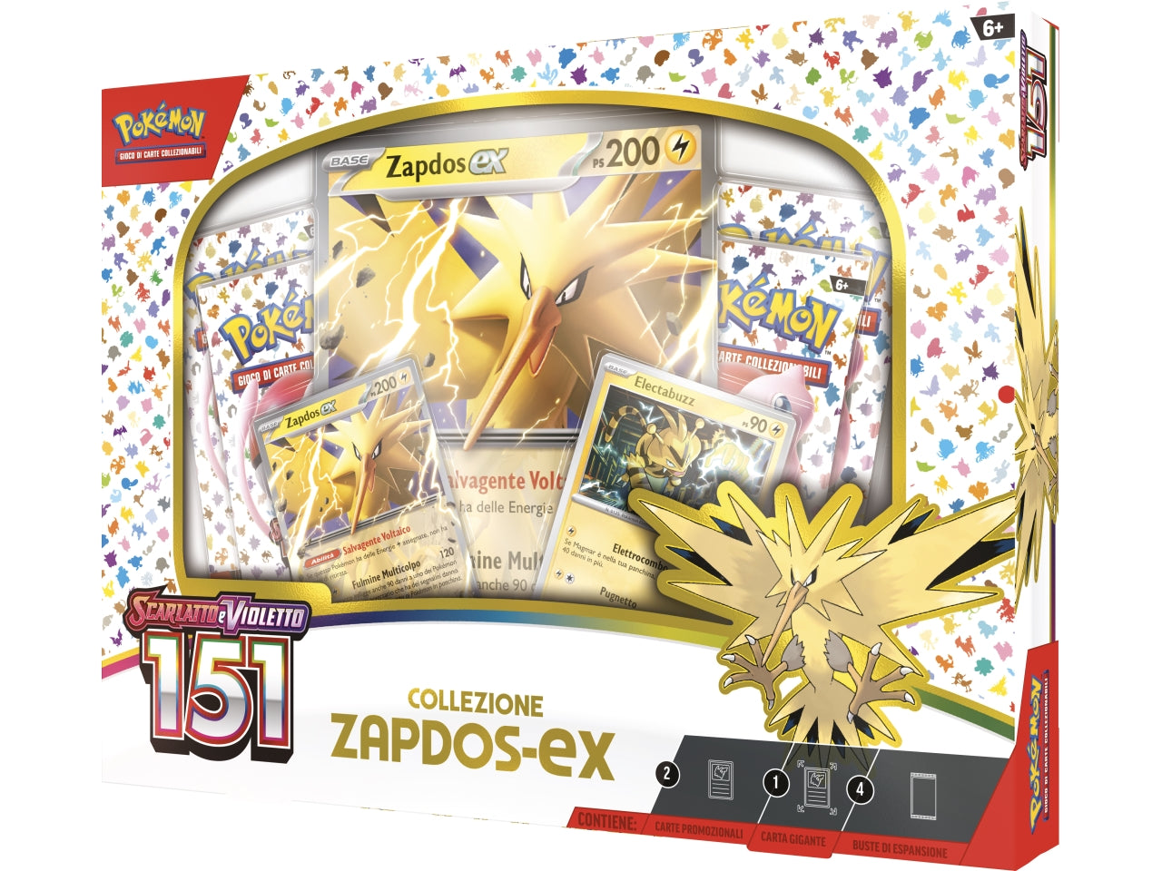 Scatola Carte Pokémon Scarlatto E Violetto 151 Collezione Zapdos-ex  - Game Vision