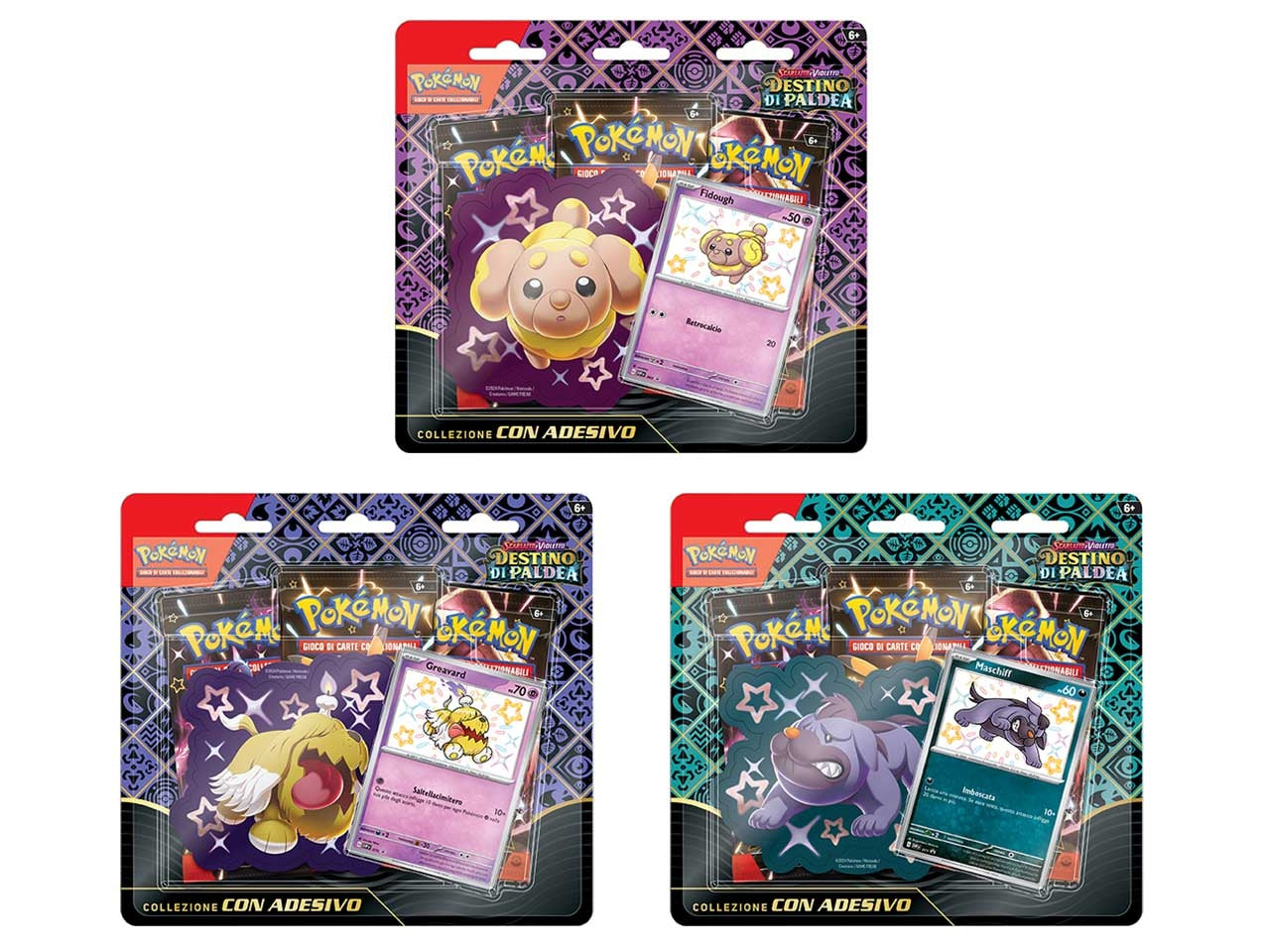 Collezione Con Adesivo Carte Pokémon Scarlatto E Violetto 4.5 Destino Di Paldea - Game Vision