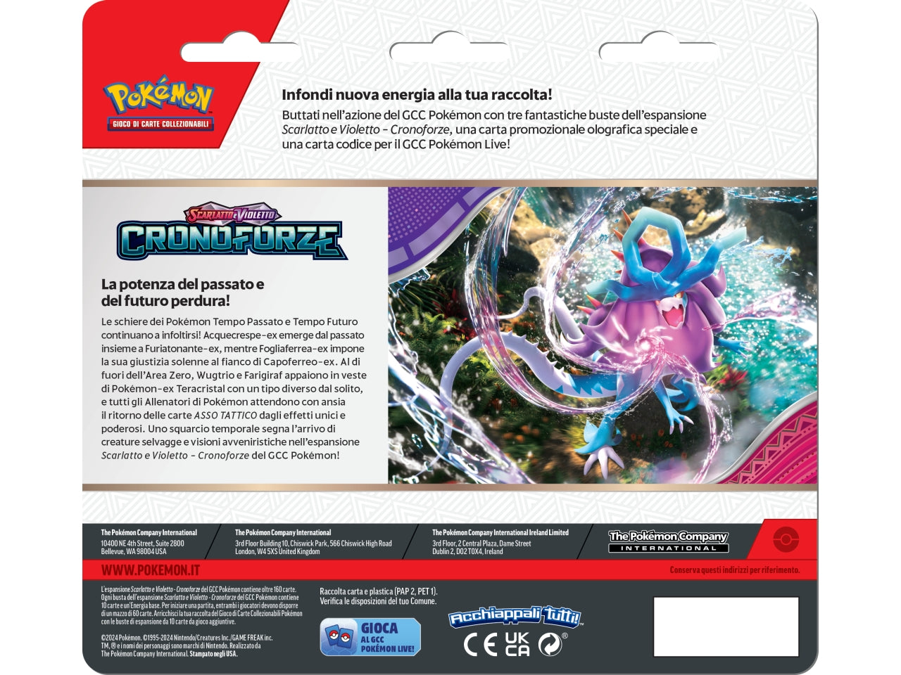 Carte Pokémon Blister Scarlatto E Violetto Cronoforze - Cleffa/Cyclizar - Game Vision