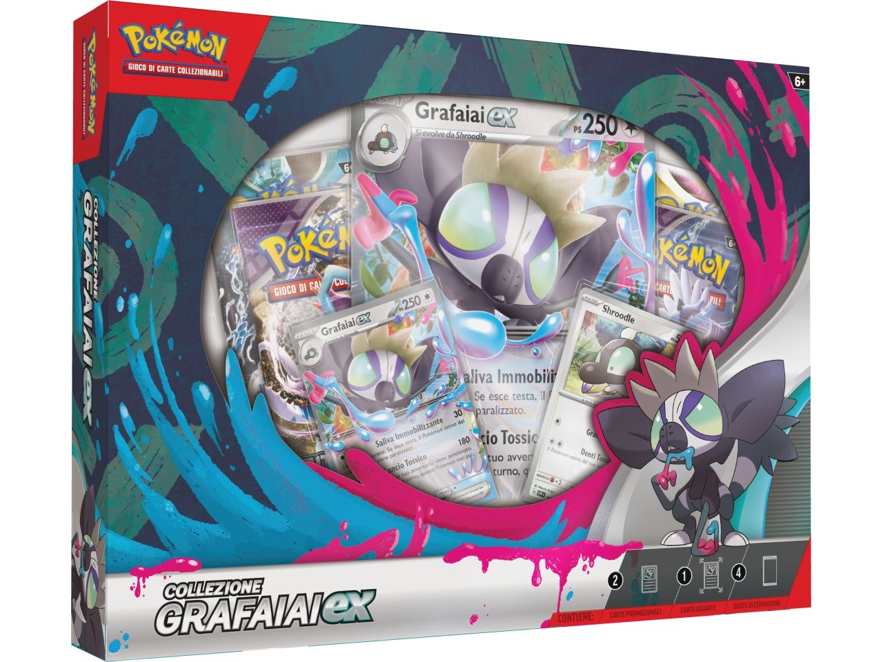 Scatola Carte Pokémon Collezione Grafaiai Ex - Game Vision