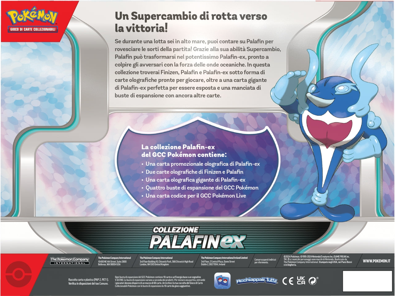 Scatola Carte Pokémon Collezione Palifin Ex  - Game Vision