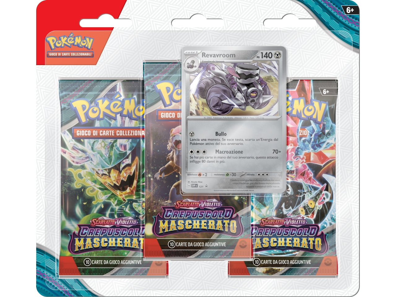 Carte Pokémon Blister Scarlatto E Violetto Crepuscolo Mascherato - Snorlax/Revavroom - Game Vision