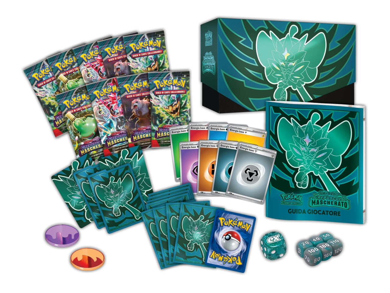 Set Allenatore Fuoriclasse Carte Pokémon Scarlatto e Violetto Crepuscolo Mascherato - Game Vision