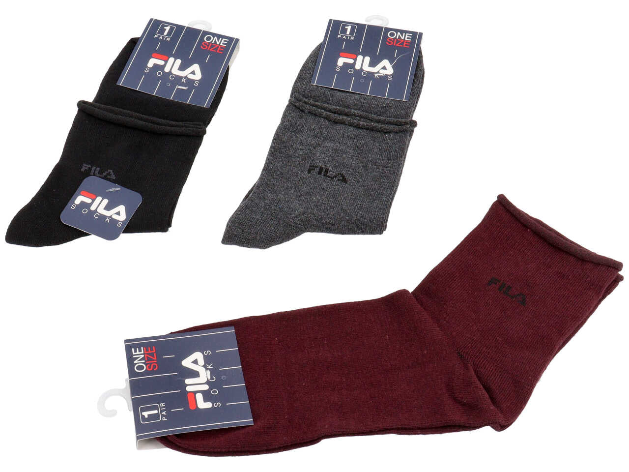 Fila calza caldo cotone corta 3 pezzi donna 12-012