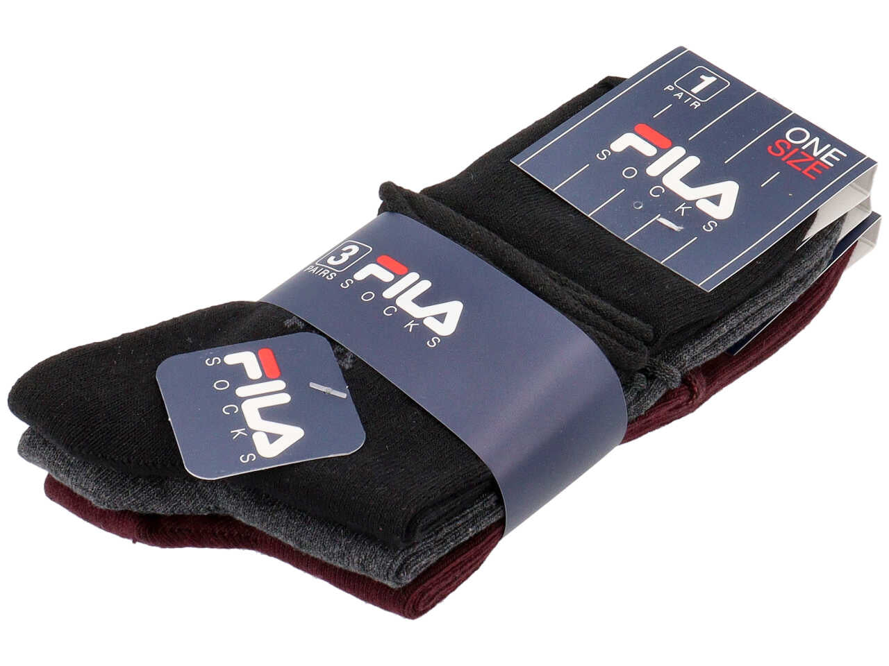 Fila calza caldo cotone corta 3 pezzi donna 12-012