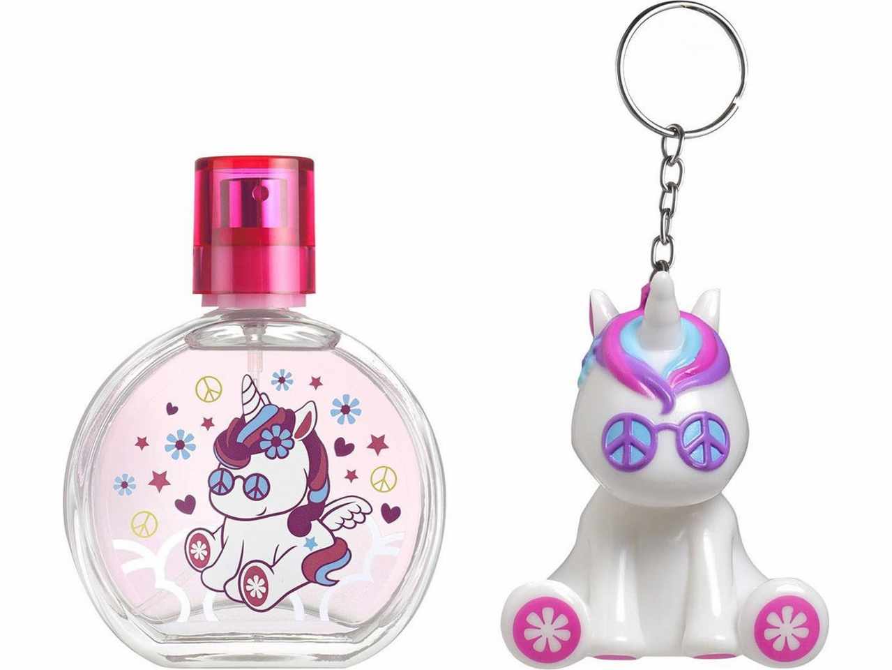 Eau my unicorn hippie unicorn set regalo contenente edt da 50ml e portachiavi lipgloss