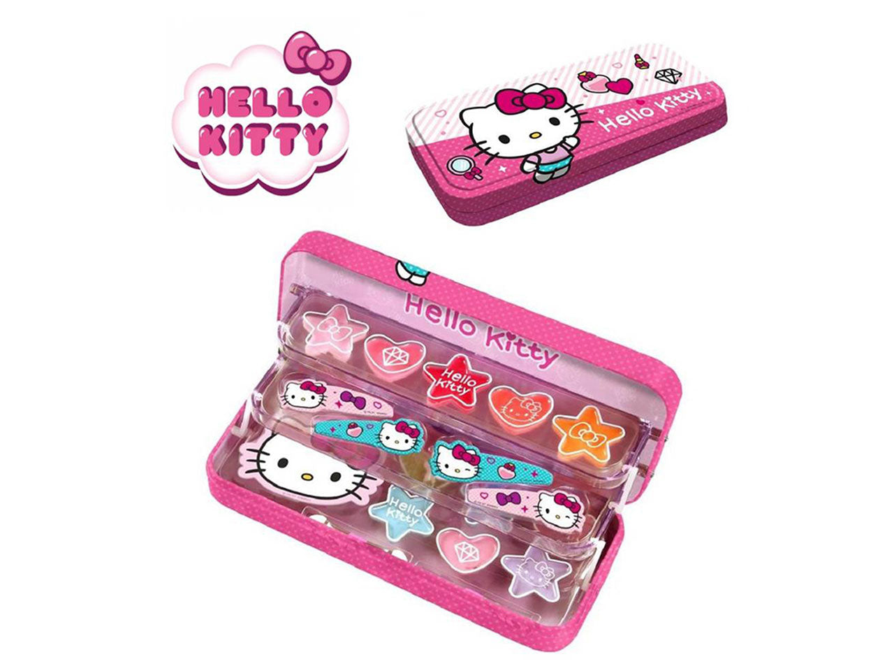 Hello kitty trousse astuccio in metallo
