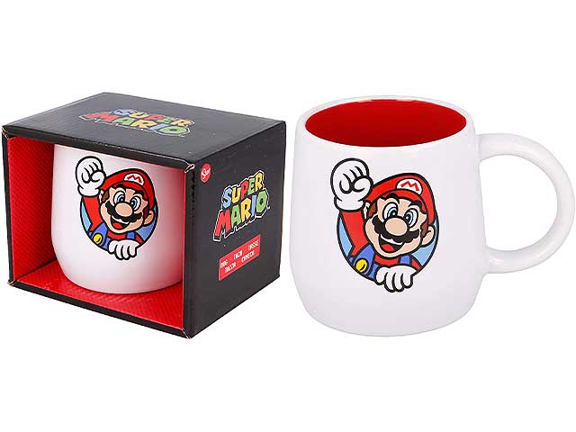 Super mario tazza bombata cer.350ml stsm379