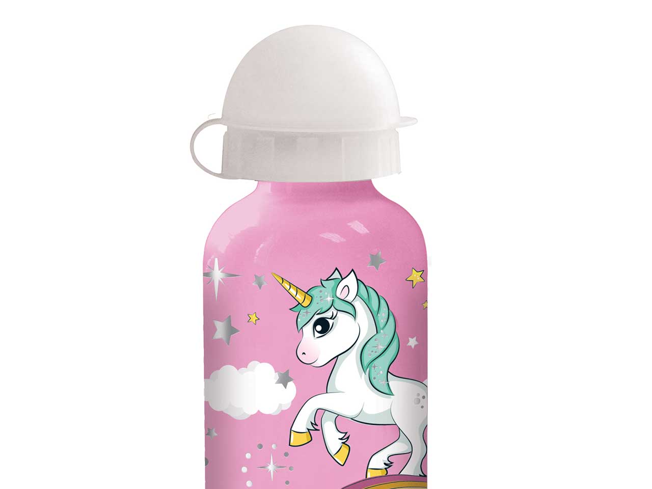 Unicorno borraccia alluminio 400ml