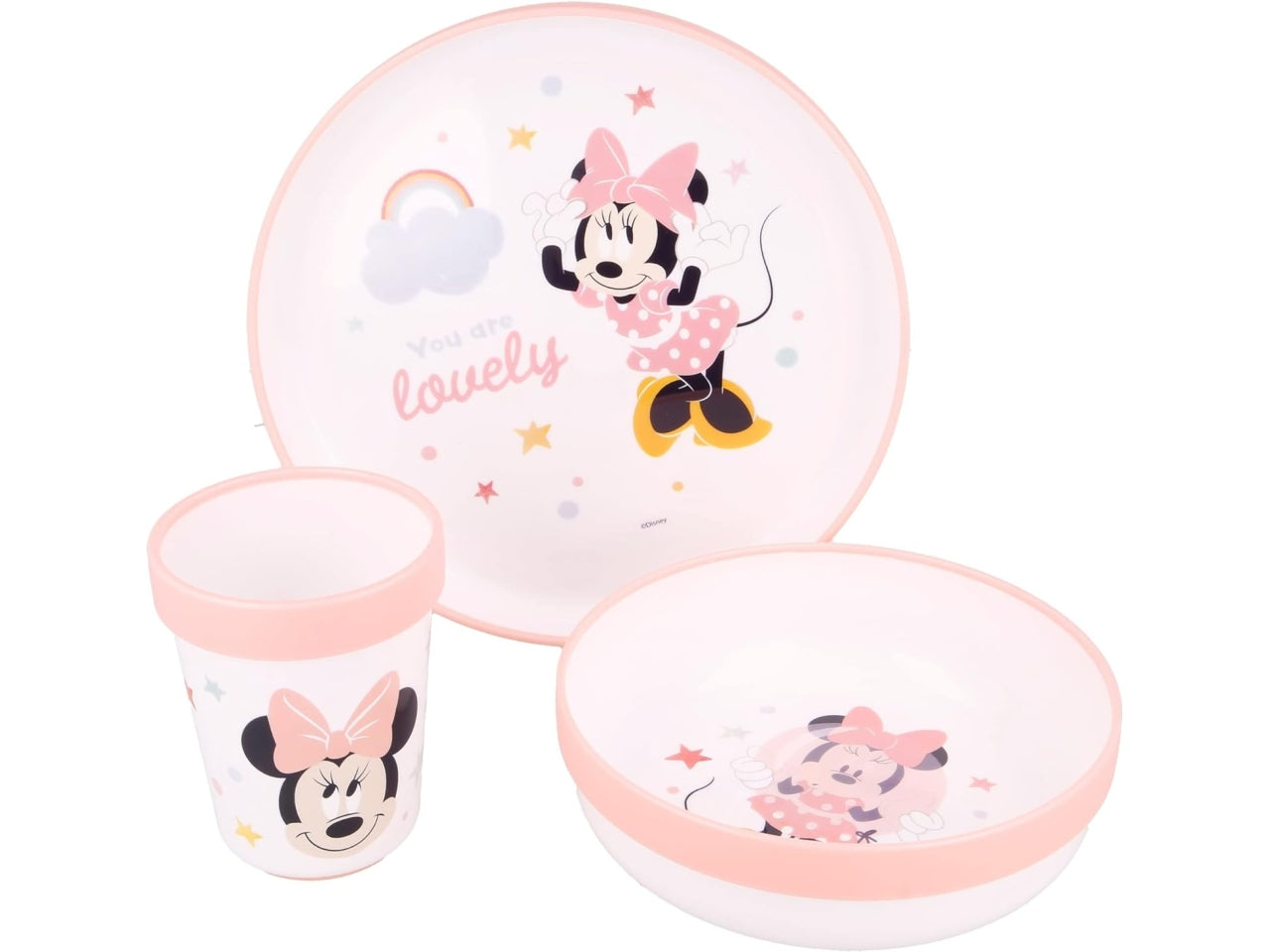 Set pappa con 3 oggetti di minnie bicolor micro