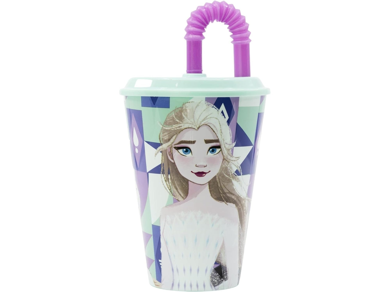 Frozen bicchiere da 430ml con cannuccia