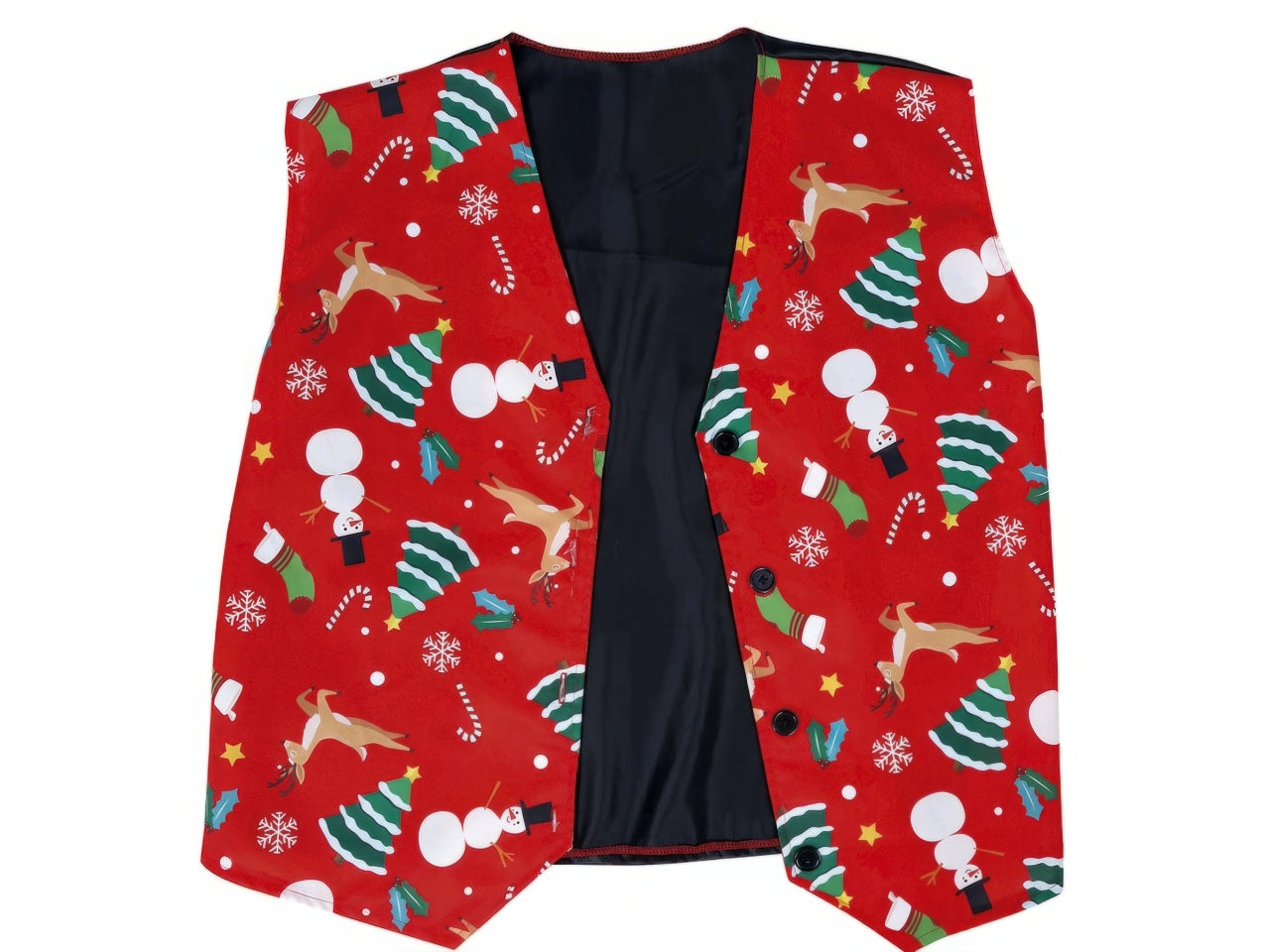 Gilet natalizio con papillon