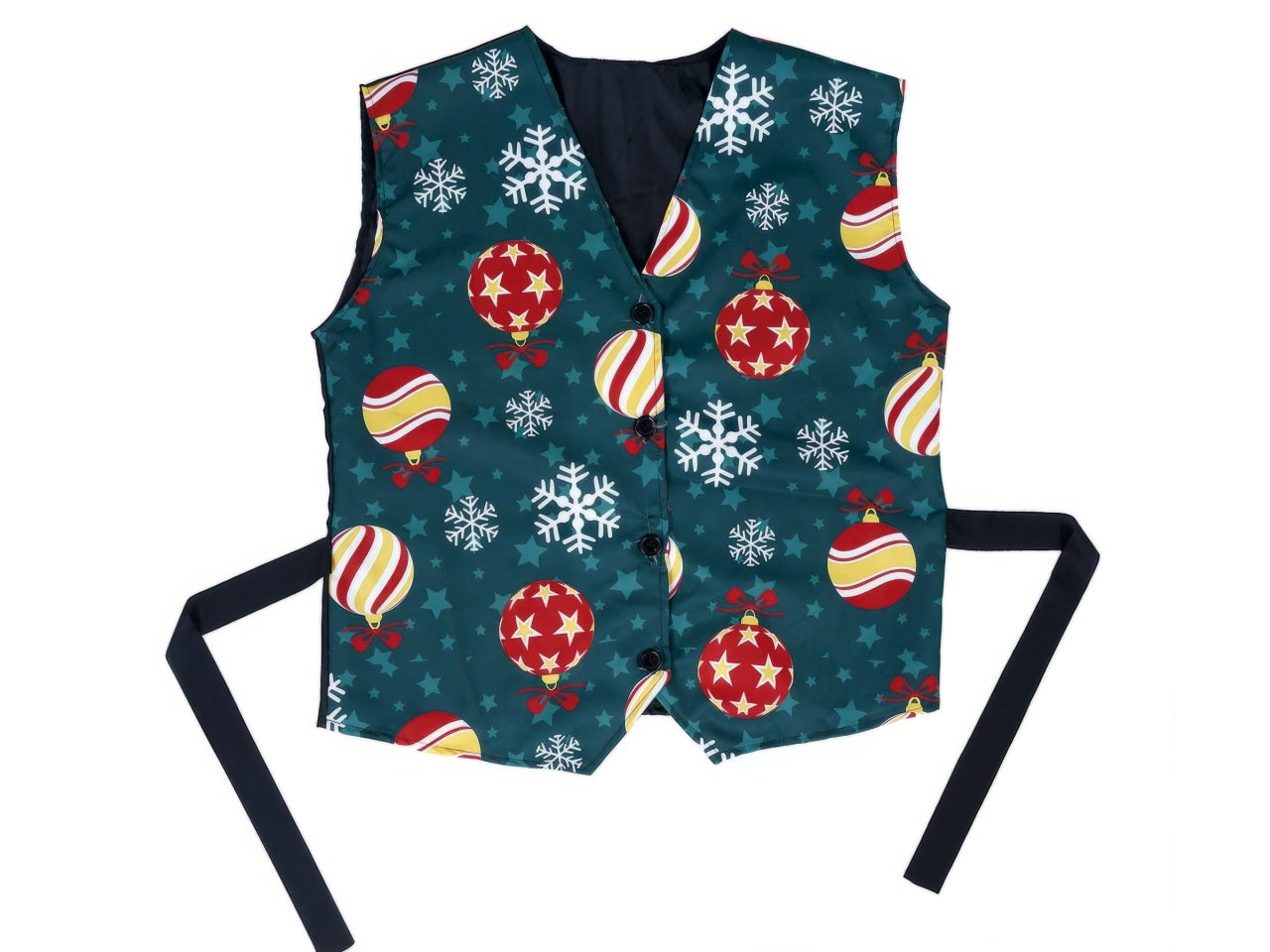 Gilet natalizio con papillon