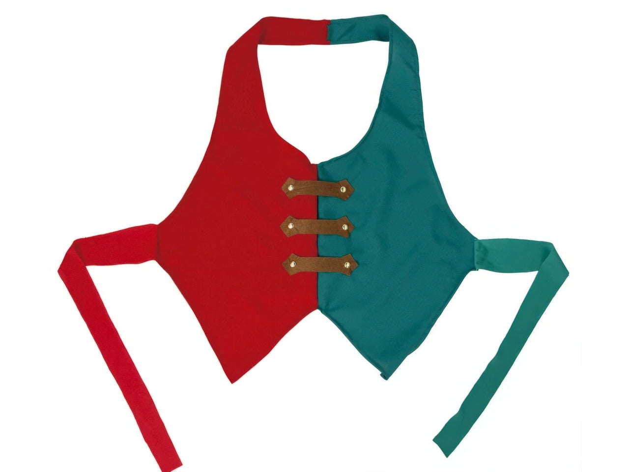 Gilet natalizio da elfo con papillon e cappello