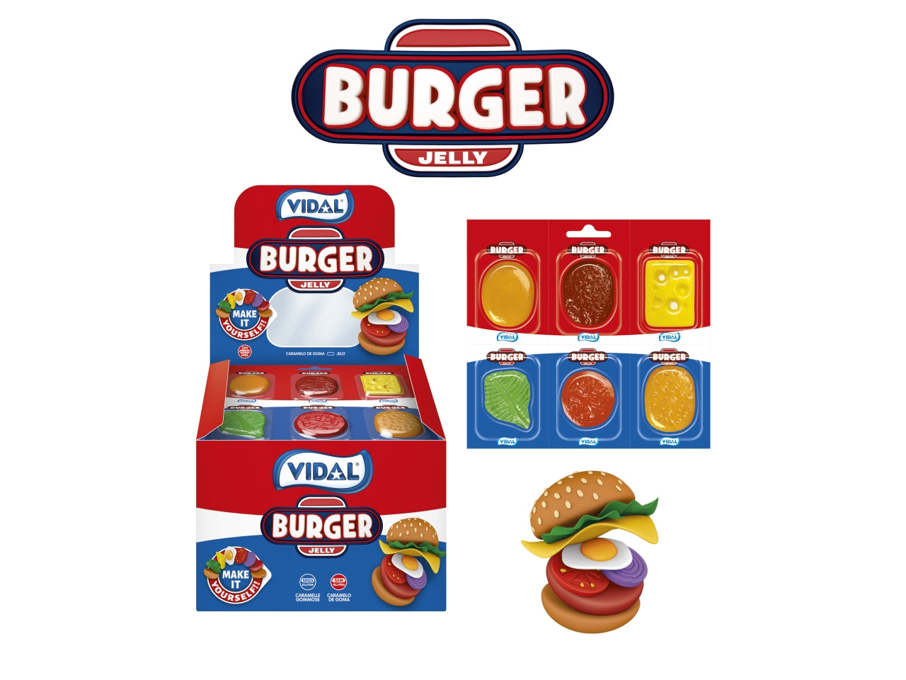Vidal burger jelly blister da 66g
