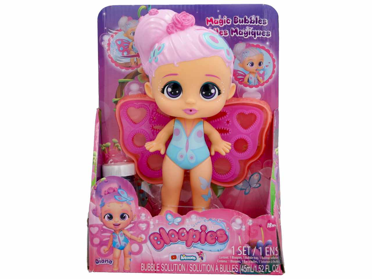 Bloopies Magic Bubbles Diana Bambola Fatina da Collezione - IMC Toys