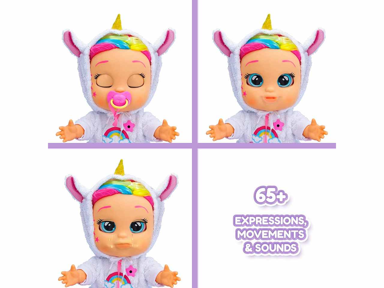 Cry Babies first emotions Dreamy Bambola morbida interattiva - IMC Toys