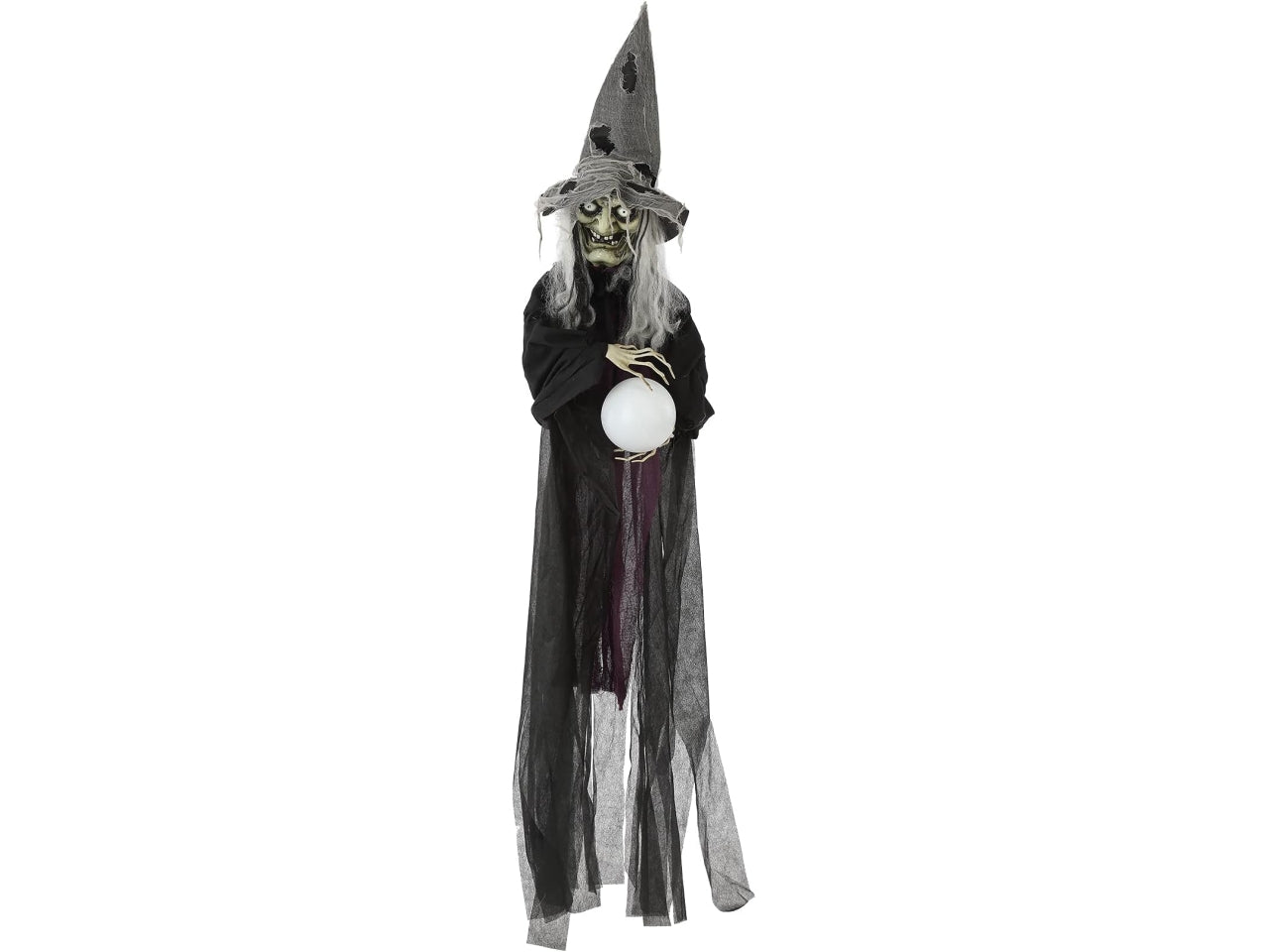 Festone a forma di strega 183cm con luce e suono