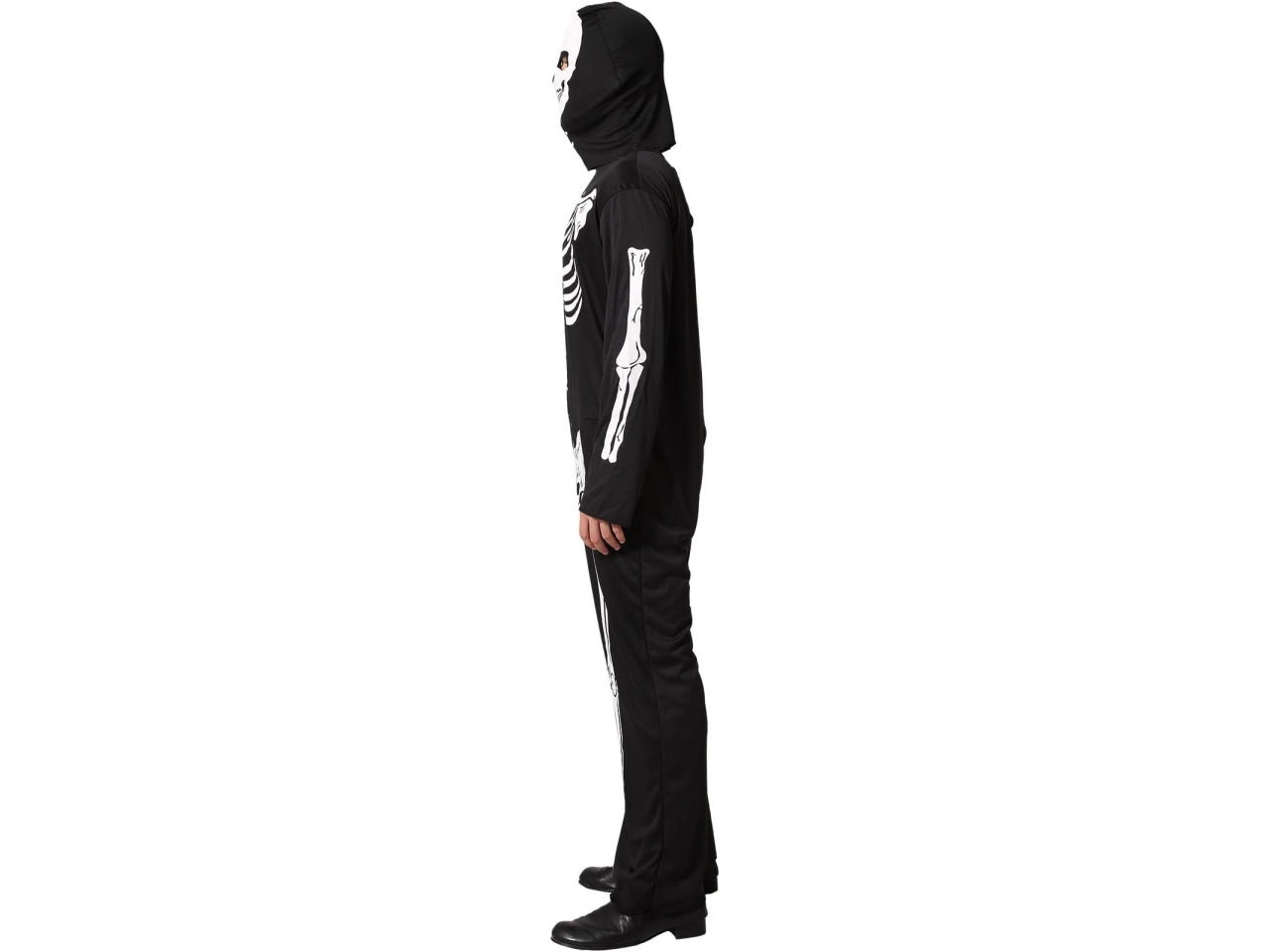 Costume da scheletro nero e bianco in poliestere taglia XL - Atosa