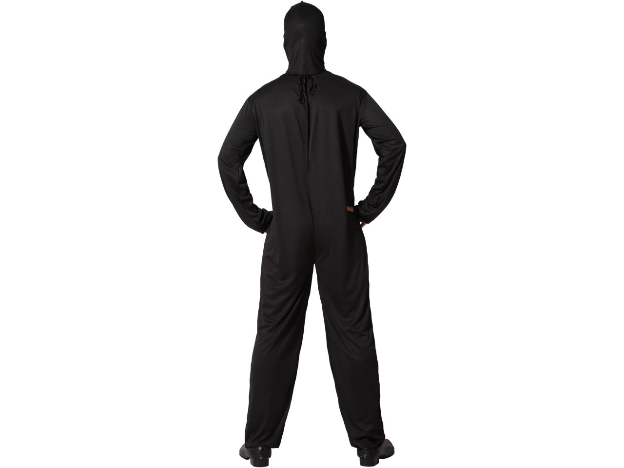 Costume da scheletro nero e bianco in poliestere taglia XL - Atosa