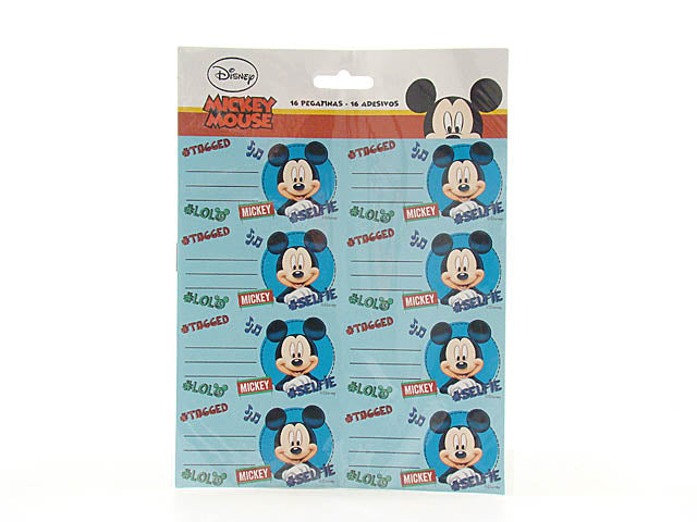 Mickey etichetta 16 pezzi