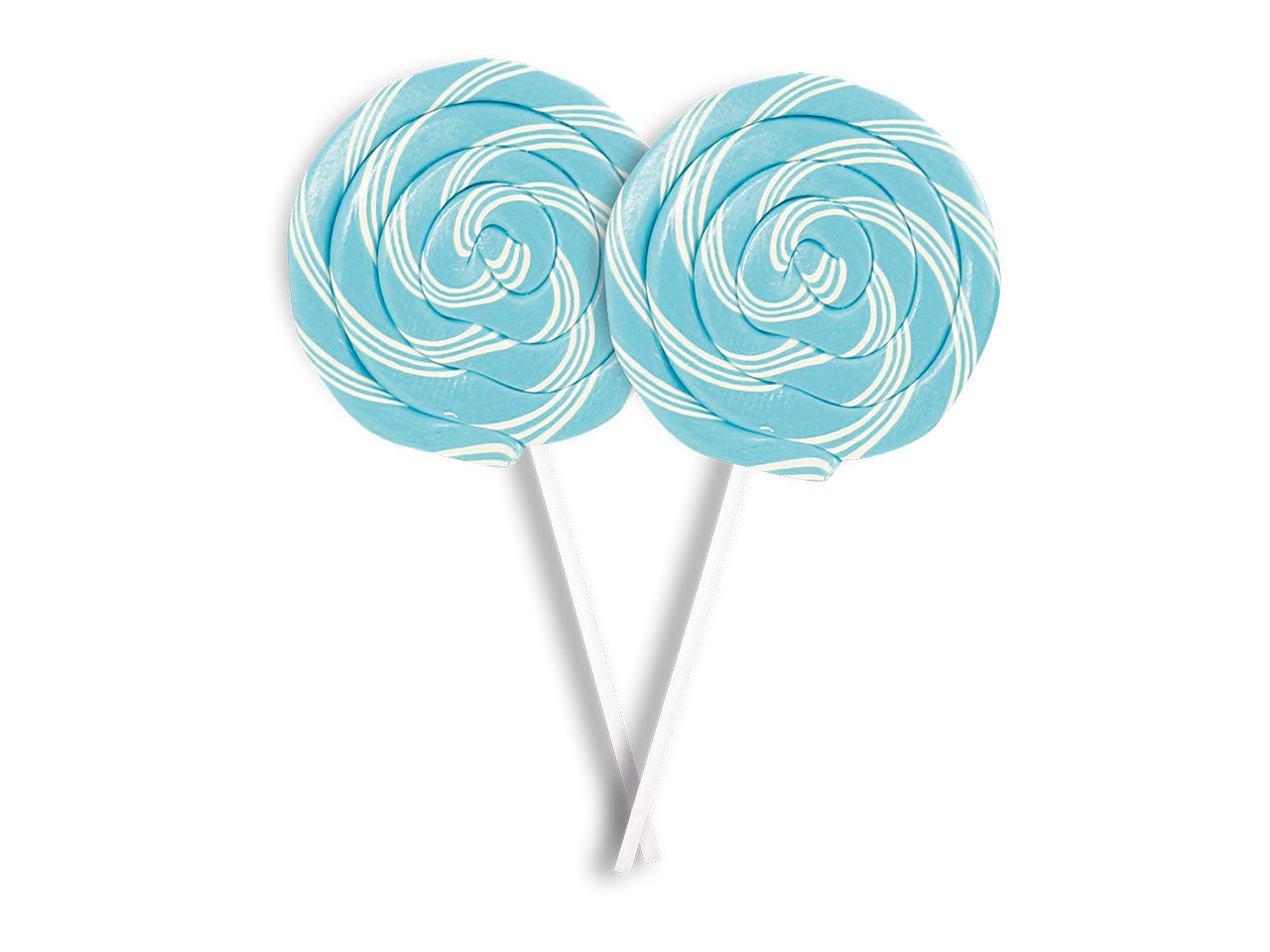 Lecca lecca spiral celeste e bianco 40gr