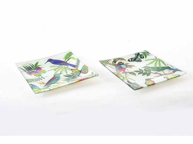 Vassoio cristallo 15x15x1,5cm bd-138236