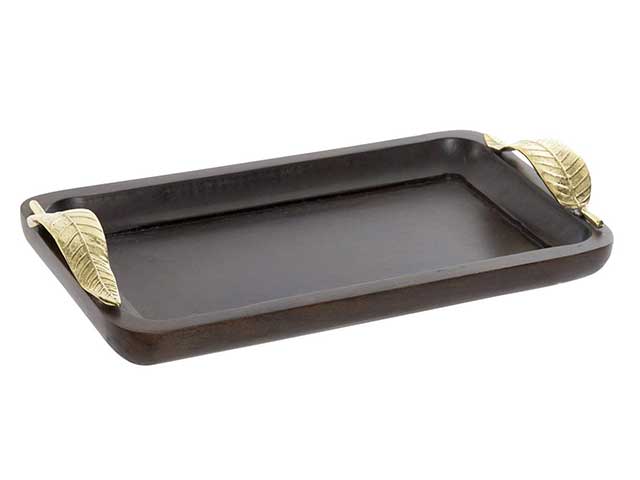 Vassoio mango alluminio 30.5x17.5x5 bd-161316