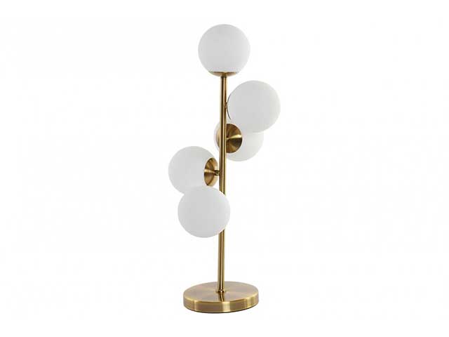 Lampada da tavolo alluminio 28x28x66 la-162917