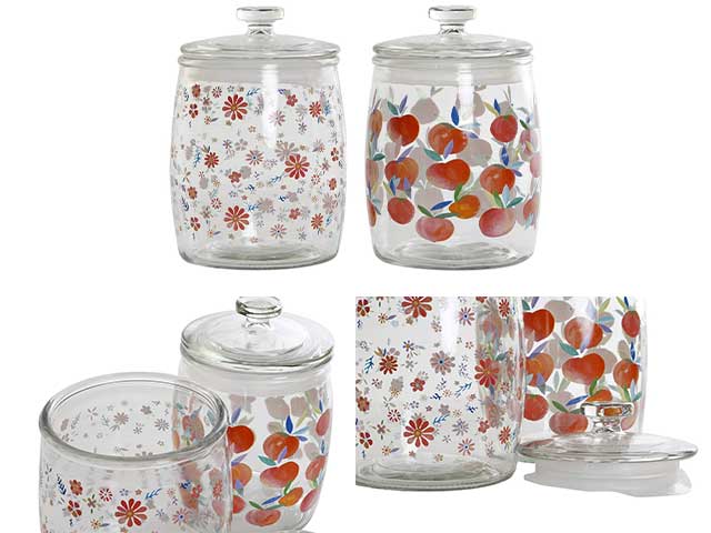 Barattolo vetro 14x14x21,5 2170ml bh-175790