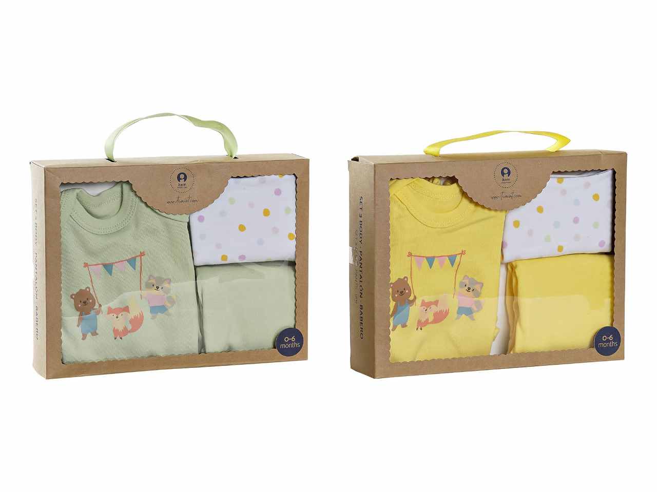 Set bebe' cotone 3 pezzi be-182681