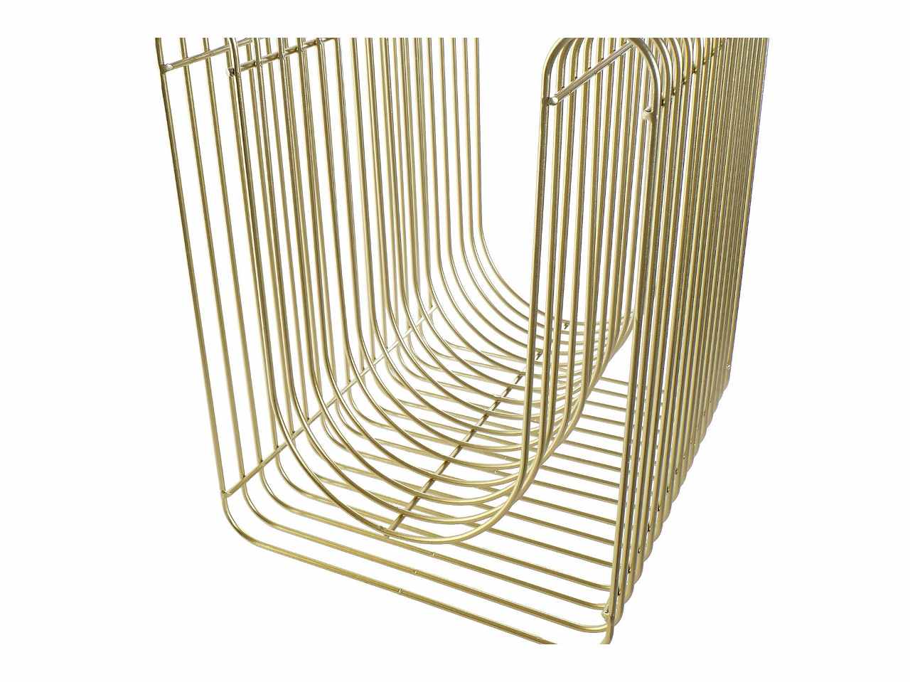 Porta riviste met.35x30x40 dorato mb-183634