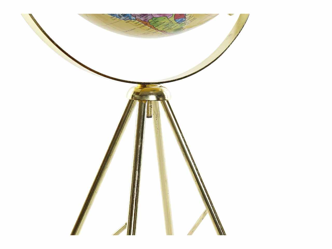 Mappamondo met.30x30x50 oro dh-185431