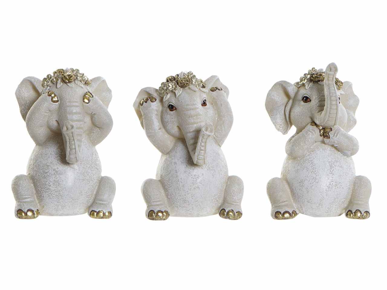Figura resina 6,5x6,5x10 elefante 3 mod.