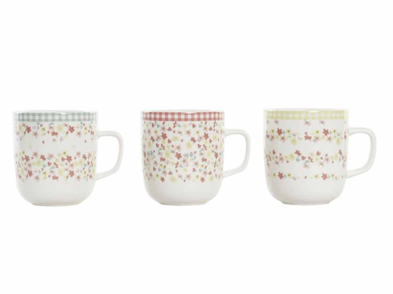Tazza porcellana 12x8,5x10 380ml, 3 mod.