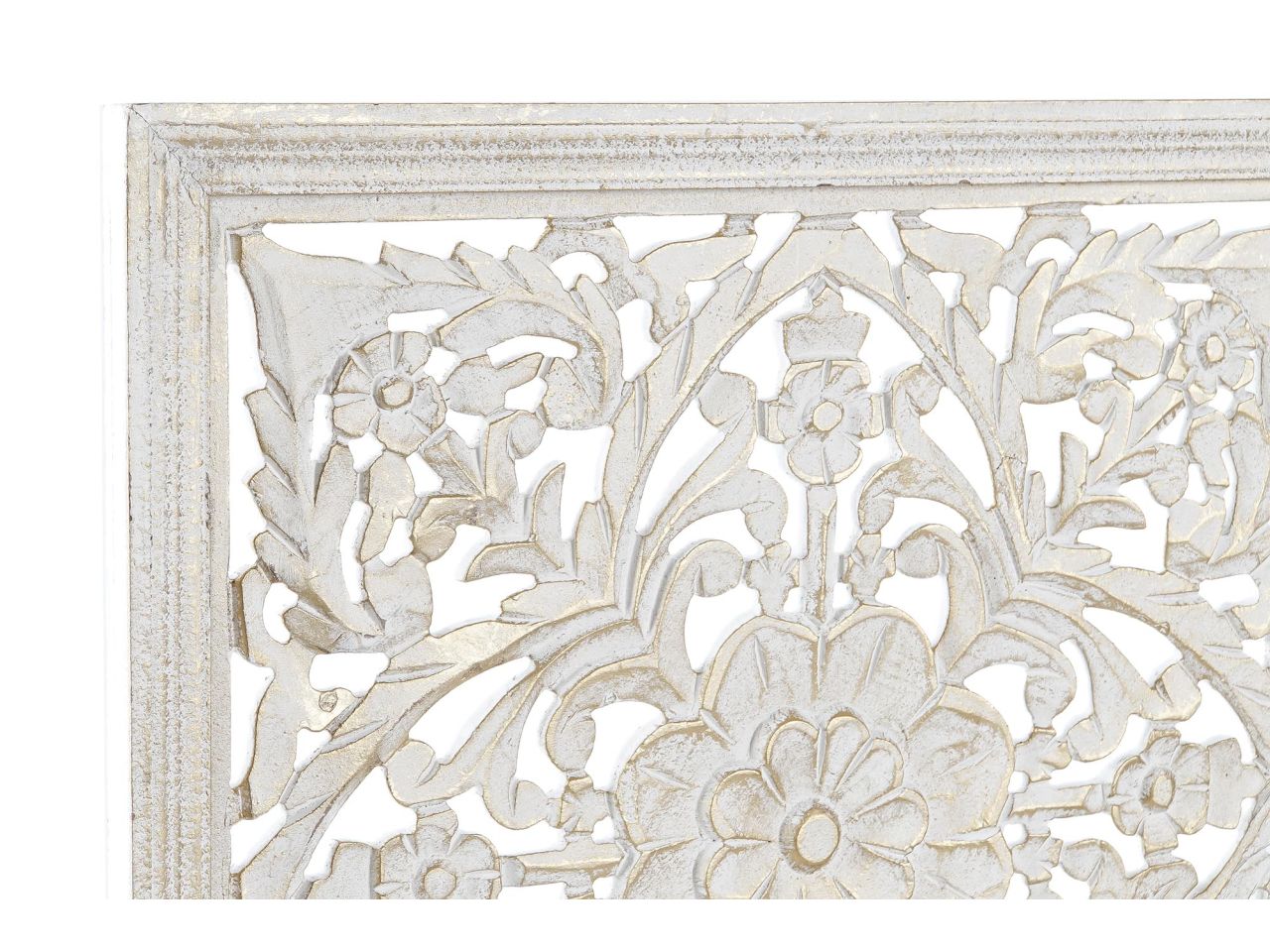 Decorazione per parete 40x40x2cm in mdf con decoro mandala in 2 assortimenti