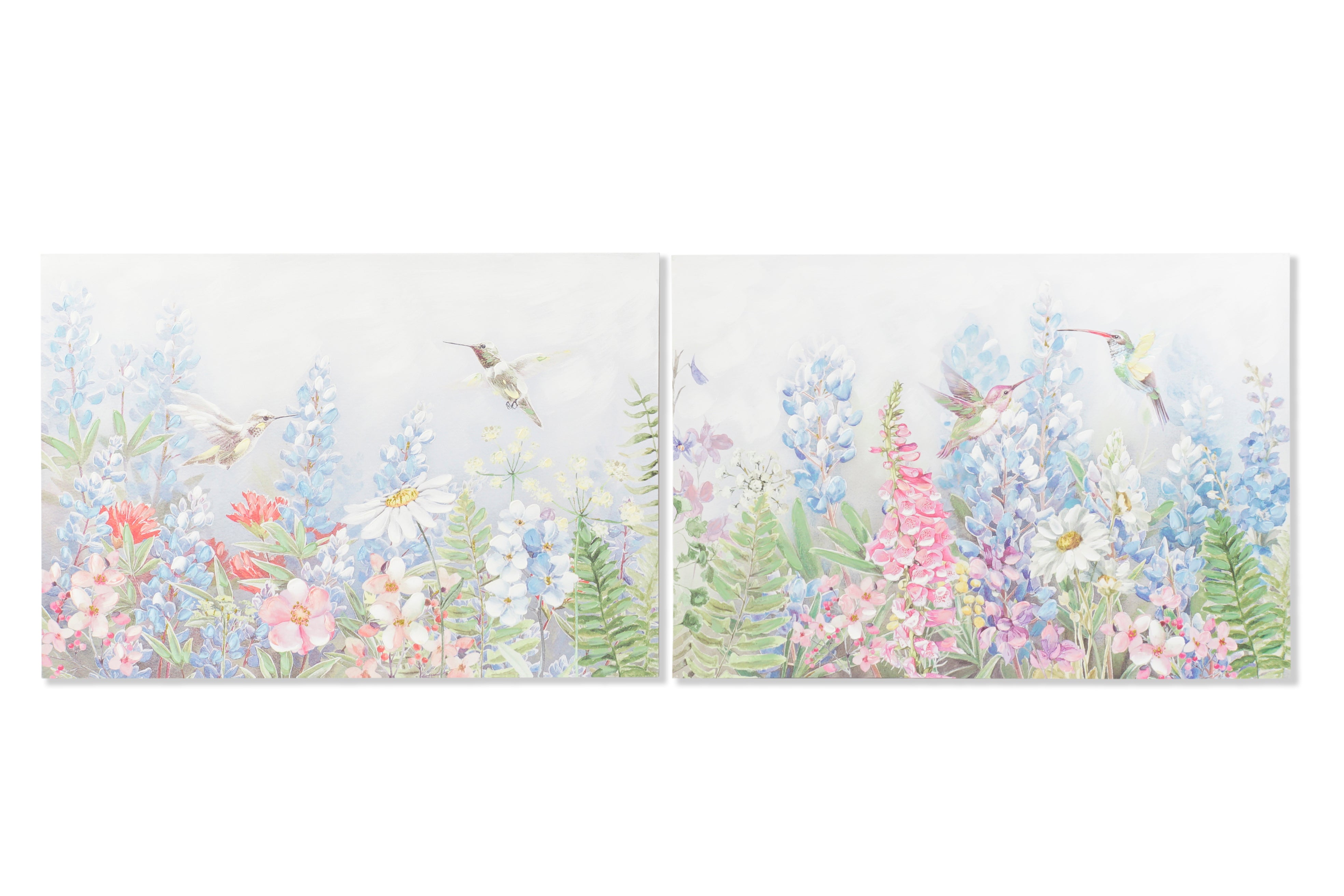 Quadro tela in mdf 100x3x70cm decoro fiori in 2 modelli assortiti