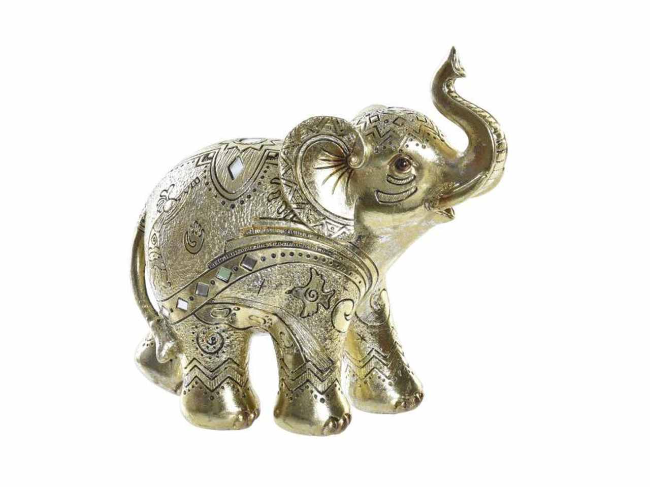 Elefante 19x8x18cm colore oro